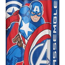 Pine Kids Marvel  Single Jersey Knit Half Sleeve Oversize Drop Shoulder T-Shirts with Avengers Graphics Pack of 3 - Red & White