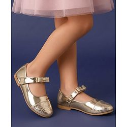 Pine Kids Ballerina with Velcro Closure - Golden