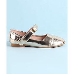 Pine Kids Ballerina with Velcro Closure - Golden