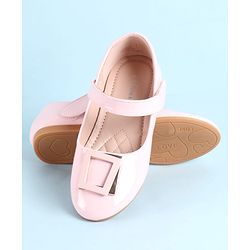 Pine Kids Ballerina with Velcro Closure & Applique - Pink
