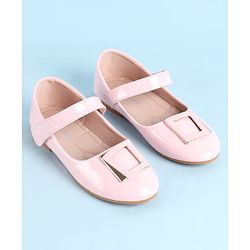 Pine Kids Ballerina with Velcro Closure & Applique - Pink