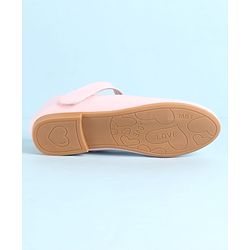 Pine Kids Ballerina with Velcro Closure & Applique - Pink