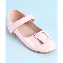 Pine Kids Ballerina with Velcro Closure & Applique - Pink