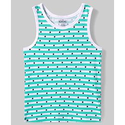 Pine Kids Cotton Lycra Knit Sleeveless Vest with Star Print Pack of 3 - (Colour May Vary)