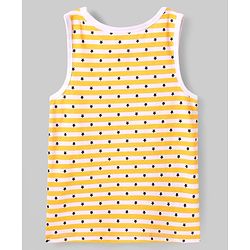 Pine Kids Cotton Lycra Knit Sleeveless Vest with Star Print Pack of 3 - (Colour May Vary)
