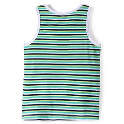 Pine Kids Cotton Lycra Knit Sleeveless Vests with Stripes & Logo Print Pack of 3 (Colour May Vary)