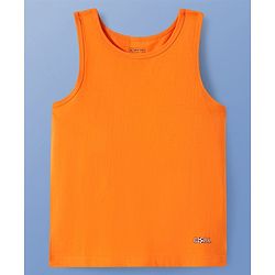 Pine Kids Cotton Lycra Knit Sleeveless Sando Vests With Football Print Pack of 3 (Color May Vary)