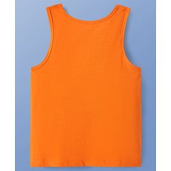 Pine Kids Cotton Lycra Knit Sleeveless Sando Vests With Football Print Pack of 3 (Color May Vary)