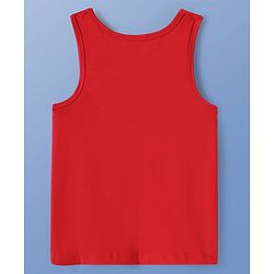 Pine Kids Cotton Lycra Knit Sleeveless Sando Vests With Football Print Pack of 3 (Color May Vary)