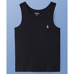 Pine Kids Cotton Lycra Knit Sleeveless Solid Sando Vests Pack of 3 (Color May Vary)