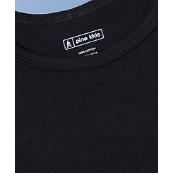 Pine Kids Cotton Lycra Knit Sleeveless Solid Sando Vests Pack of 3 (Color May Vary)