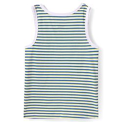Pine Kids Cotton Lycra Knit Sleeveless Vests with Stripes & Gaming Controller Print Pack of 3 (Colour May Vary)