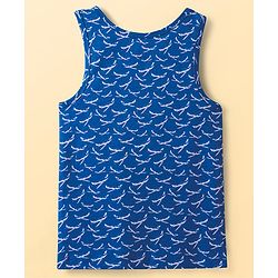Pine Kids Cotton Lycra Knit Sleeveless  Vests With Aeroplane Print Pack of 3 (Color May Vary)