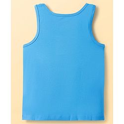 Pine Kids Cotton Lycra Knit Sleeveless  Vests With Aeroplane Print Pack of 3 (Color May Vary)