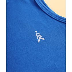 Pine Kids Cotton Lycra Knit Sleeveless Vest with Logo Print Pack of 3 (Colour May Vary)