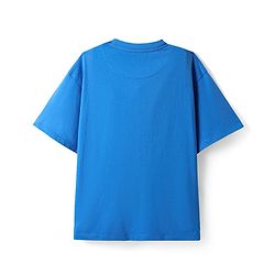 Pine Kids Marvel Single Jersey Knit Half Drop Shoulder Sleeves Oversized T-Shirt with Iron Man Graphics - Blue