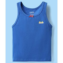 Pine Kids Cotton Lycra Knit Sleeveless Vests With Text Print Pack Of 3 (Colour May Vary)