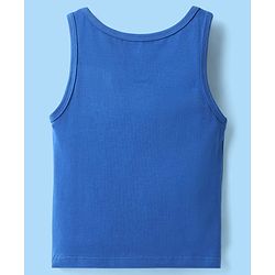 Pine Kids Cotton Lycra Knit Sleeveless Vests With Text Print Pack Of 3 (Colour May Vary)