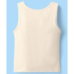 Pine Kids Cotton Lycra Knit Sleeveless Vests With Text Print Pack Of 3 (Colour May Vary)