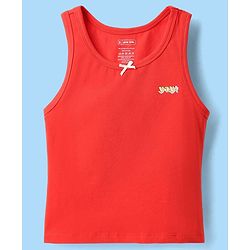 Pine Kids Cotton Lycra Knit Sleeveless Vests With Text Print Pack Of 3 (Colour May Vary)