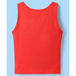 Pine Kids Cotton Lycra Knit Sleeveless Vests With Text Print Pack Of 3 (Colour May Vary)