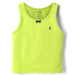 Pine Kids Cotton Lycra Knit Sleeveless Solid Colour Vests Pack Of 3 (Colour May Vary)