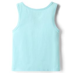 Pine Kids Cotton Lycra Knit Sleeveless Solid Colour Vests Pack Of 3 (Colour May Vary)