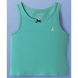 Pine Kids Cotton Lycra Knit sleeveless Solid Colour Vests Pack Of 3 (Colour May Vary)