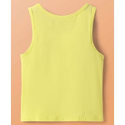 Pine Kids Cotton Lycra Knit Sleeveless Solid Colour Vests Pack Of 3 (Colour May Vary)