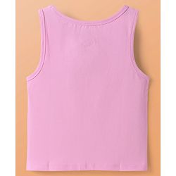 Pine Kids Cotton Lycra Knit Sleeveless Solid Colour Vests Pack Of 3 (Colour May Vary)