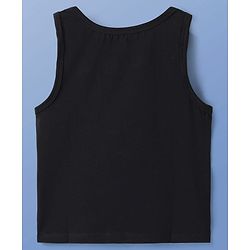 Pine Kids Cotton Lycra Knit Sleeveless Solid Colour Vests Pack Of 3 (Colour May Vary)