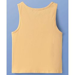 Pine Kids Cotton Lycra Knit Sleeveless Solid Colour Vests Pack Of 3 (Colour May Vary)