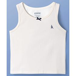 Pine Kids Cotton Lycra Knit Sleeveless Solid Colour Vests Pack Of 3 (Colour May Vary)