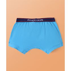 Pine Kids Cotton Elastane Knit Solid Colour Trunks Pack of 3 (Colour May Vary)