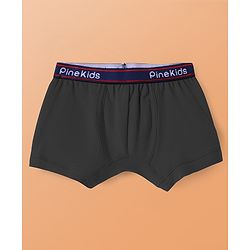 Pine Kids Cotton Elastane Knit Solid Colour Trunks Pack of 3 (Colour May Vary)