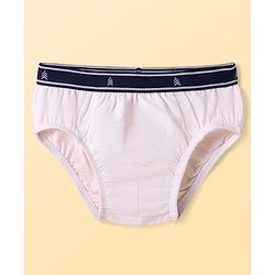 Pine Kids Cotton Elastane Knit Solid Color Briefs Pack of 3 (Color May Vary)