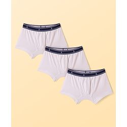 Pine Kids Cotton Elastane Knit Solid Color Trunks Pack of 3 (Color May Vary)