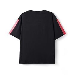 Pine Kids Marvel Single Jersey Knit Half Drop Shoulder Sleeves Oversized T-Shirt with Iron Man Graphics - Black