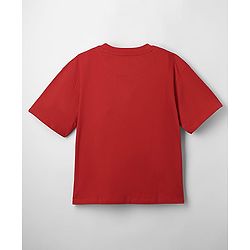 Pine Kids Marvel Single Jersey Knit Oversized Drop Shoulder Half Sleeve T-Shirt With Avengers Graphics - Yellow