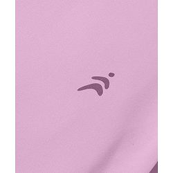 Pine Active Knit Half Sleeves High Stretch Skin Friendly Solid T-Shirt - Lilac
