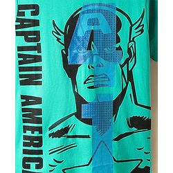 Pine Kids Marvel Single Jersey Knit Half Sleeve T-Shirt with Avengers Graphics Pack of 3 - Light Green Light Blue & White