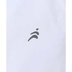 PINE ACTIVE Knit Half Sleeves High Stretch Skin Friendly Solid T-Shirt - White
