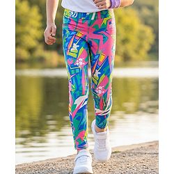 Pine Active Knit Full Length Super Stretch Printed Legging - Multicolor