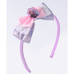 Pine Kids Disney Hair Accessories Combo Sets with Bow Applique & Disney Princes Print Free Size - Multicolor