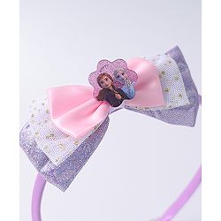 Pine Kids Disney Hair Accessories Combo Sets with Bow Applique & Disney Princes Print Free Size - Multicolor