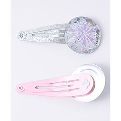 Pine Kids Disney Hair Accessories Combo Sets with Bow Applique & Disney Princes Print Free Size - Multicolor