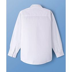 Pine Kids Cotton Woven Full Sleeves Printed Shirt - White
