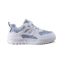 Pine Kids Sports Shoes with Velcro Closure & Tape Detailing - Light Blue