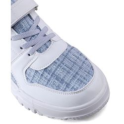 Pine Kids Sports Shoes with Velcro Closure & Tape Detailing - Light Blue