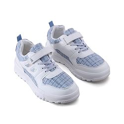 Pine Kids Sports Shoes with Velcro Closure & Tape Detailing - Light Blue